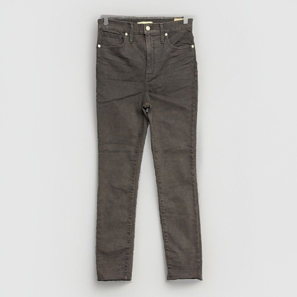 NWT Madewell 11" High Rise Skinny Jeans Womens Size 28 Black Wash Denim Stretch